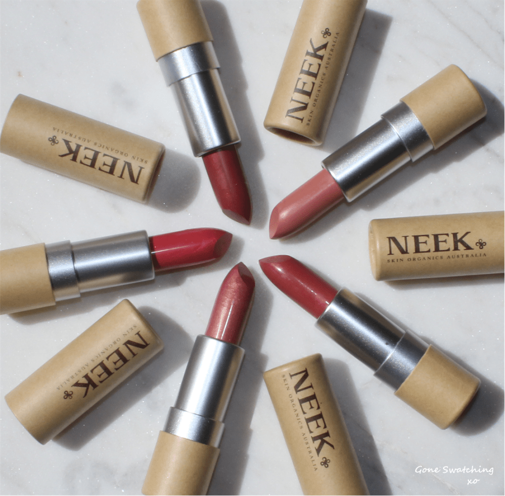 Neek Skin Organics Lipsticks - Gone Swatching xo