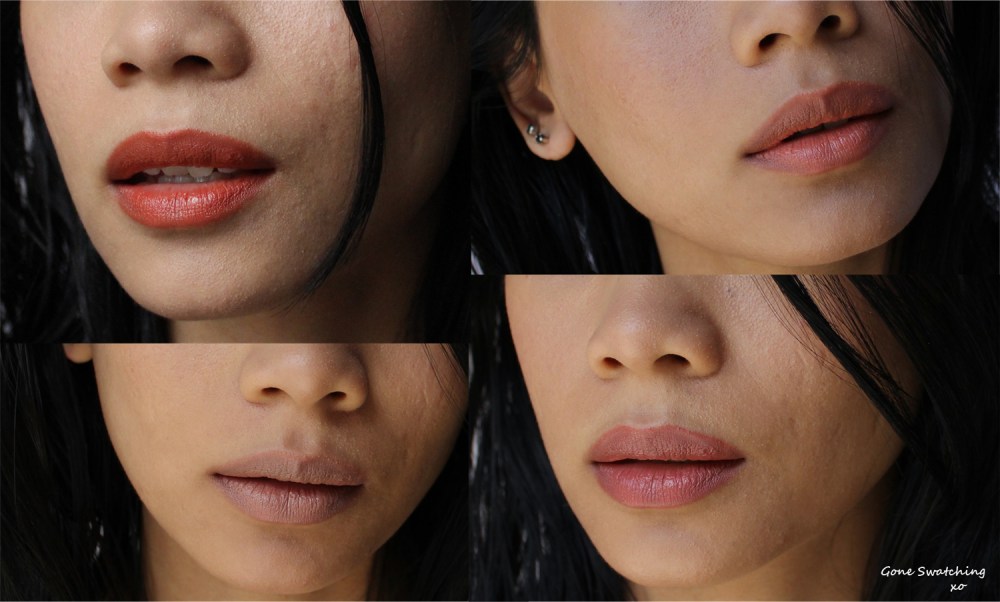 Nudus-Lipstick-Swatches---Bittersweet,-Naked,-27-Kisses,-Fairy-Tales