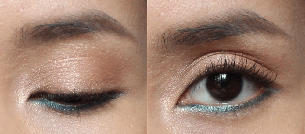 Turquoise Eyeliner and Coral Lips - Featuring Ilia Beauty Lipstick In Paradise