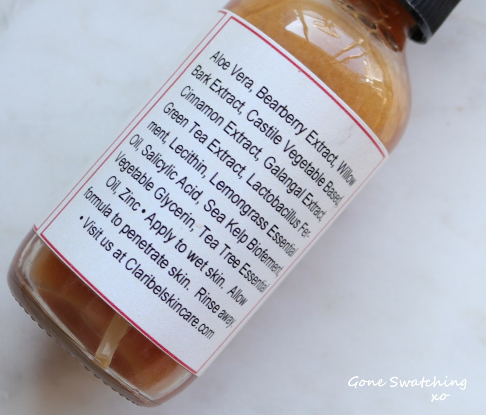 Claribel Skincare Review - Gone Swatching xo