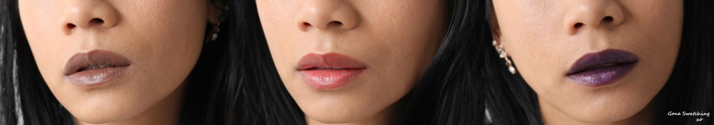 Gressa Lip Boost Review and Swatches - Belia, Aux Rouge and Dahlia. Gone Swatching xo