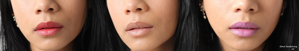 Gressa Lip Boost Review and Swatches - Jolie, Brilliant and Faris. Gone Swatching xo