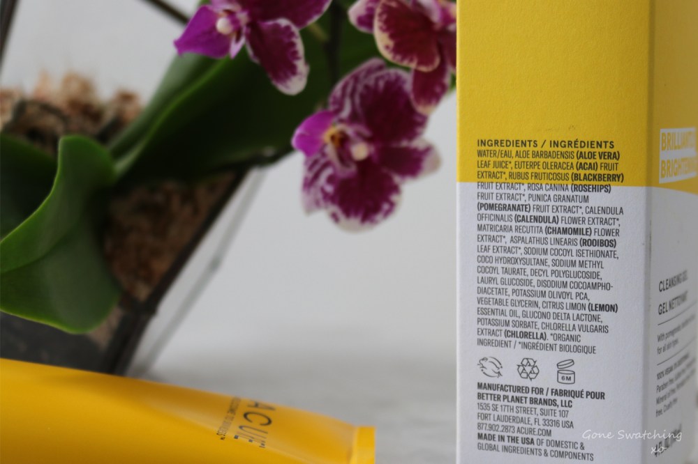 Acure-Skin-Care-Review.-Non-toxic,-organic-and-natural-Skin-care.-Brilliantly-Brightening-Cleansing-Gel-Ingredients.-Gone-Swatching-xo