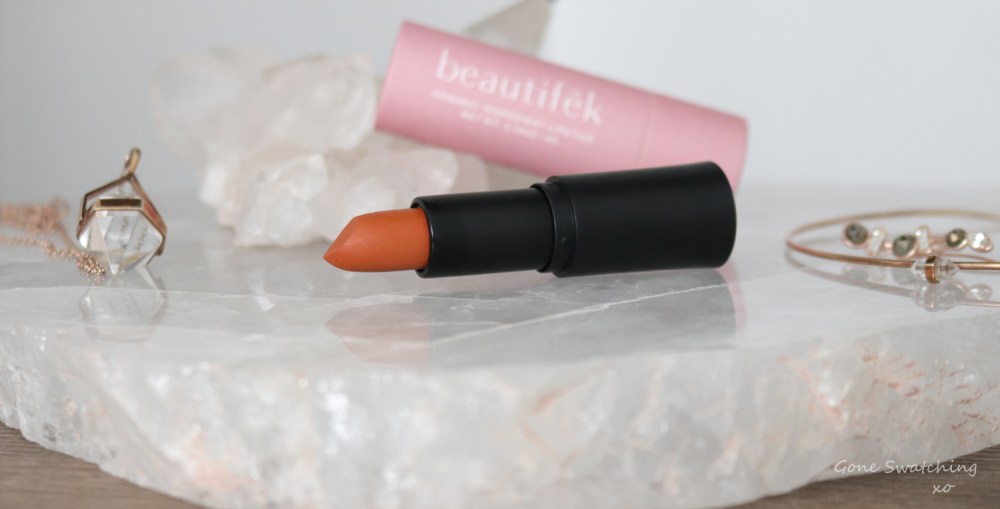 Beautifek Lipstick Review & Swatches. Amber, Coral, Garnet & Ruby. Gone Swatching xo
