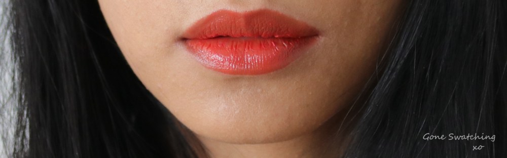 Elate Cosmetics Lipstick Review &amp; Swatches. Blaze. By Green Beauty Blogger Gone Swatching xo
