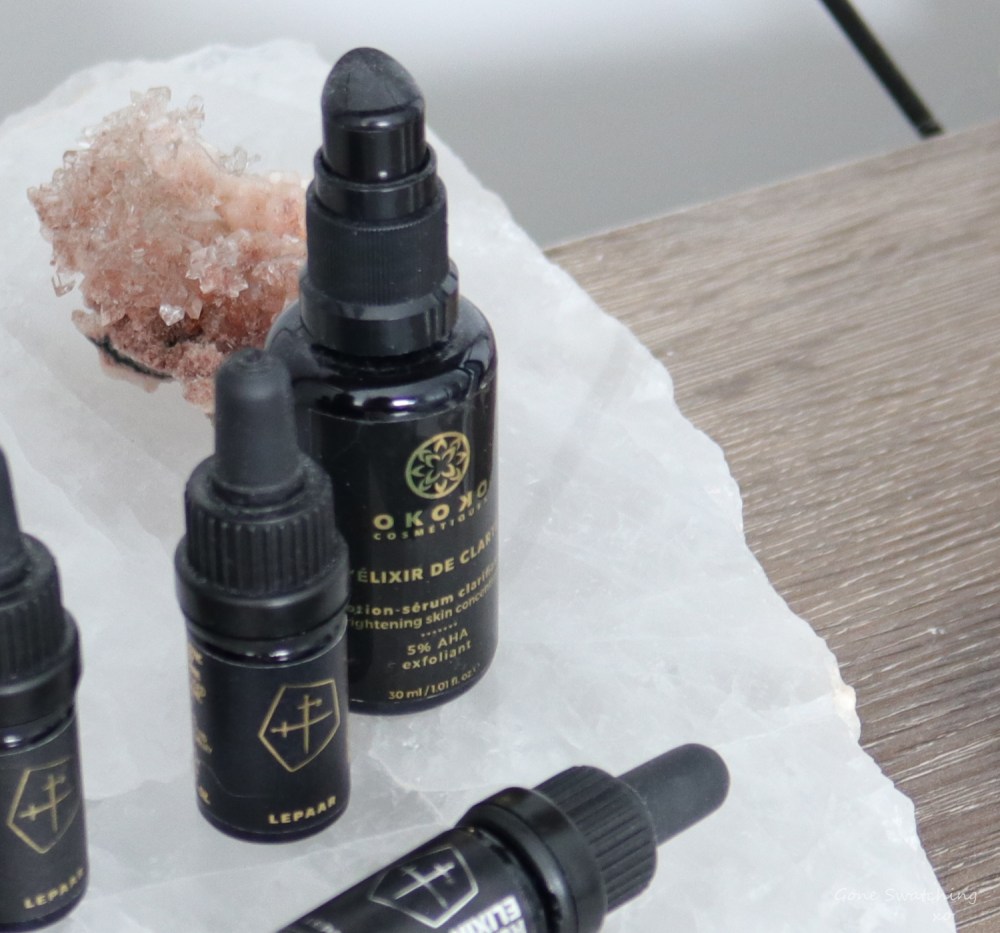 Natural &amp; Organic Skincare Empties Okoko Cosmetiques Elixir du Clarte - April 2019. By Green Beauty Blogger Gone Swatching xo