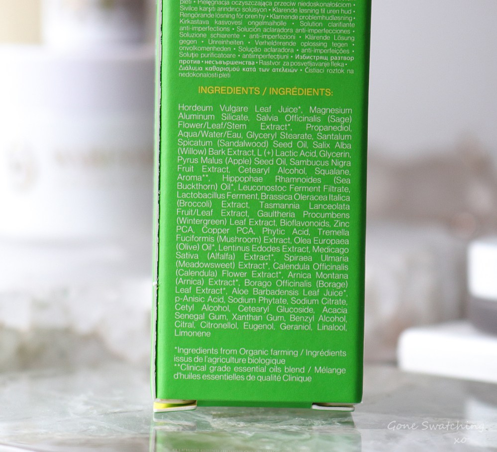 Tata Harper Clarifying Spot Solution Review. Ingredients Listing. Gone Swatching xo