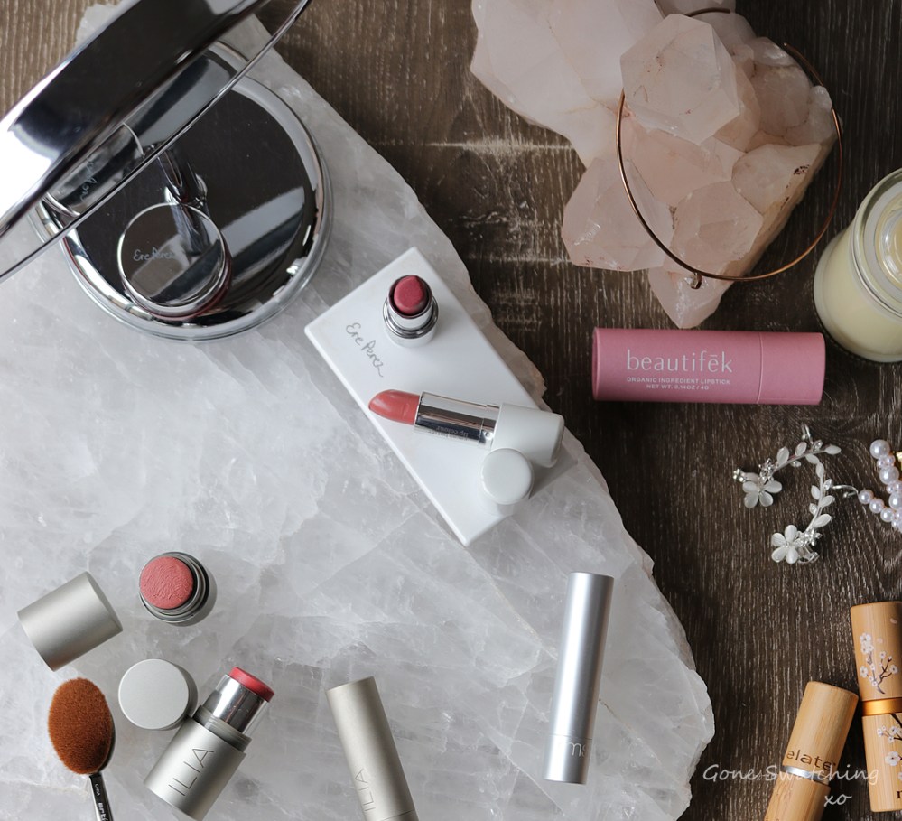 My 18 Favourite Organic &amp; Natural Lipstick Colours of 2019. Gone Swatching xo