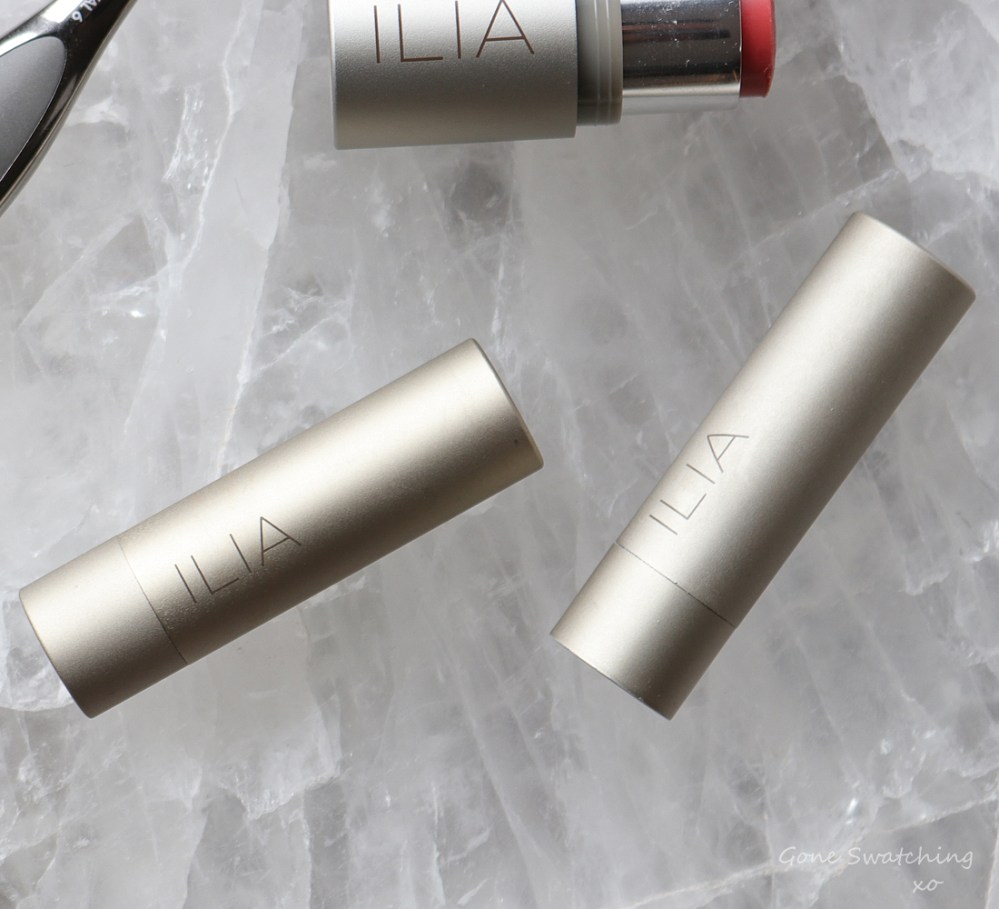 My 18 Favourite Organic &amp; Natural Lipstick Colours of 2019. Ilia Beauty Colour Block High Impact Lipstick in Amberlight &amp; Cinnabar. Gone Swatching xo