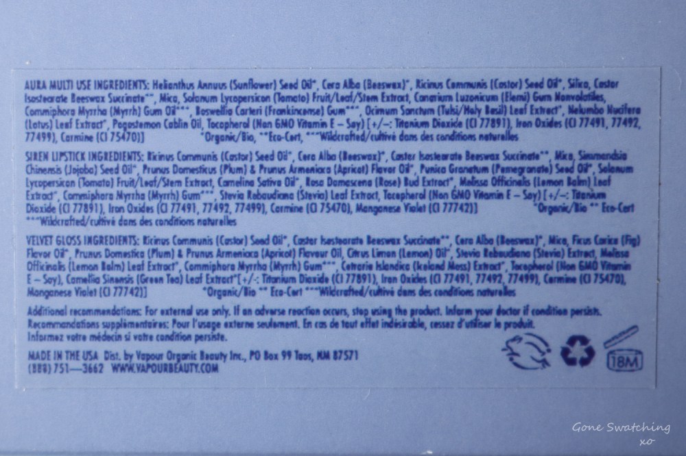 Vapour Organic Beauty Artist Multi-Use Palette in Flame Review &amp; Swatches. Gone Swatching xo