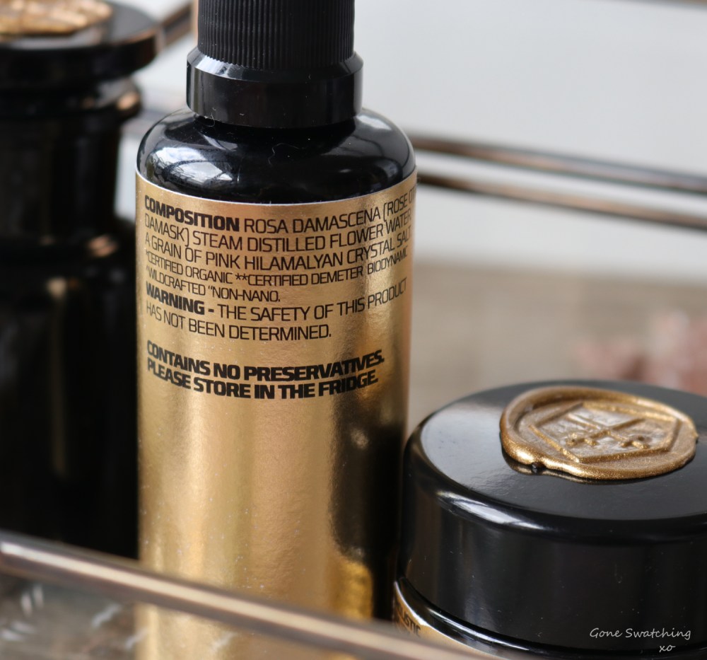 Lepaar Australian Luxury Skincare Review by Gone Swatching xo. Soft Rose Hydrosol Spritz Ingredients