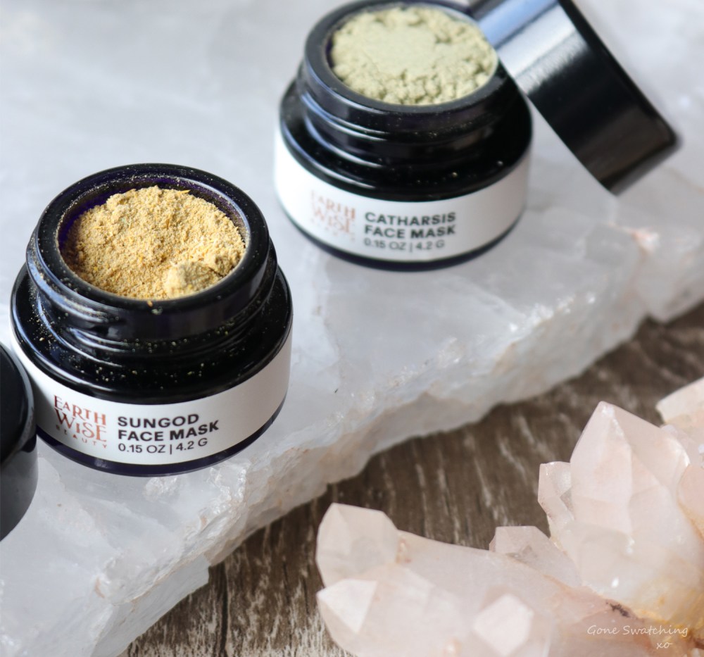 4 Natural Dry Masks without Clay for Sensitive Skin. Earthwise Beauty Sungod &amp; Catharsis. Gone Swatching xo