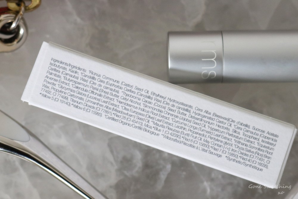 RMS Beauty Wild with Desire Lipstick Review &amp; Swatches. Ingredients list. Gone Swatching xo