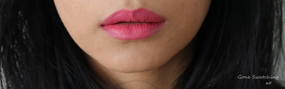 100% Pure Fruit Pigmented Cocoa Butter Matte Lipstick Review & Swatches. Strawberry Cactus. Gone Swatching xo