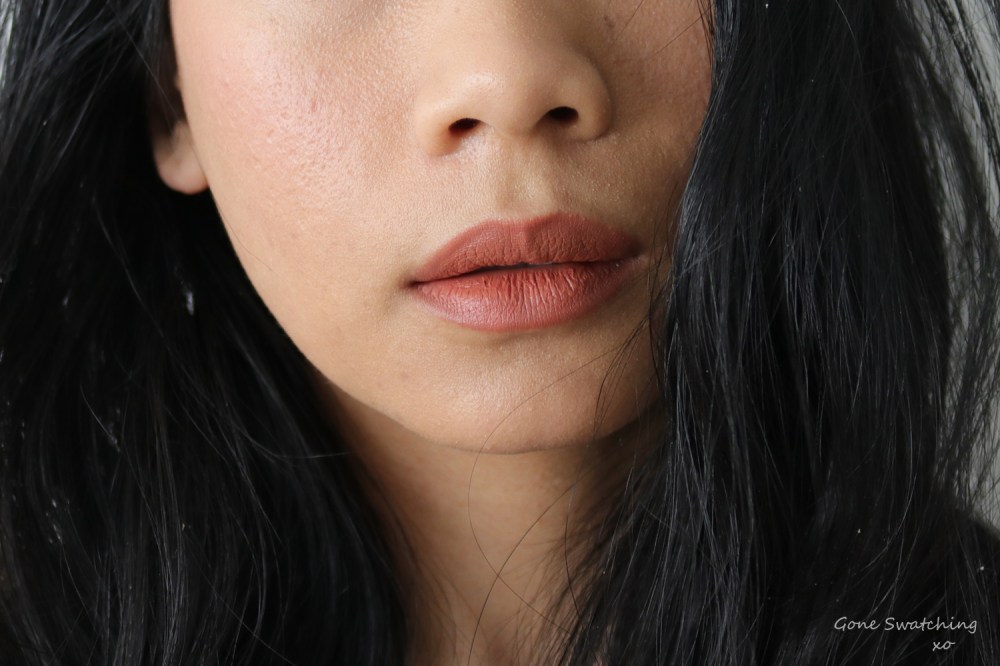 100% Pure Cocoa Butter Matte Lipstick Lip Swatch Sandstone. Gone Swatching xo