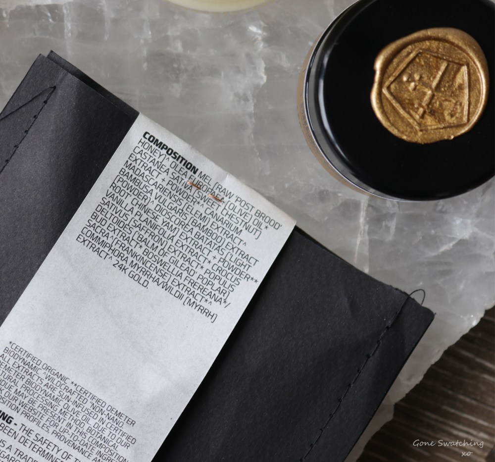 Lepaar Australian Luxury Skincare Review by Gone Swatching xo. Golden Age Honey Mask Ingredients