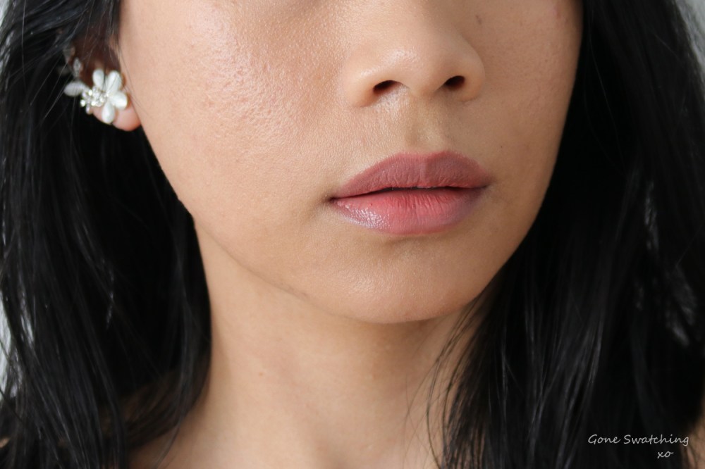 Ilia Tinted Lip Conditioner Lipstick Lip Swatch Nobody's Baby. Gone Swatching xo