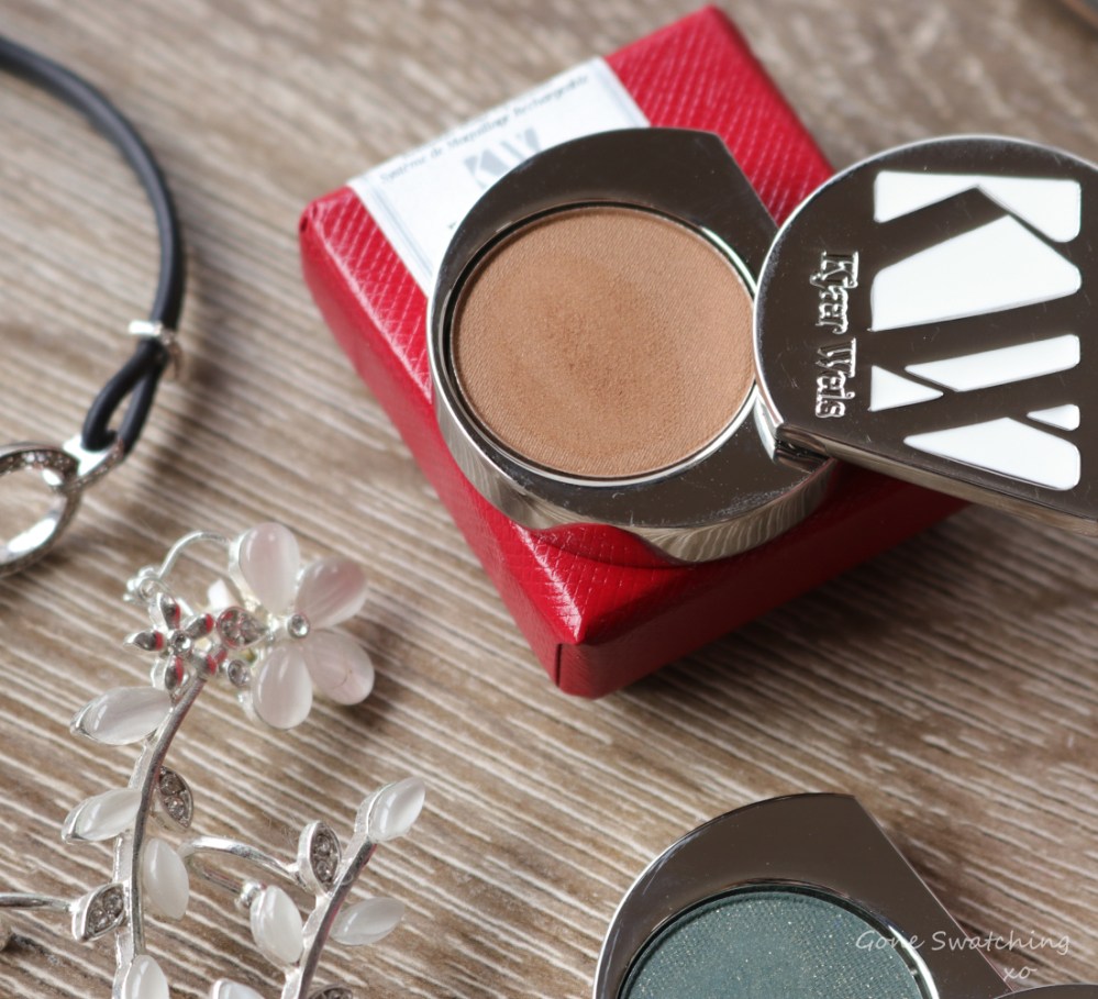 Kjaer Weis Eyeshadow Review &amp; Swatches. Magnetic-Brown Gold. Gone Swatching xo