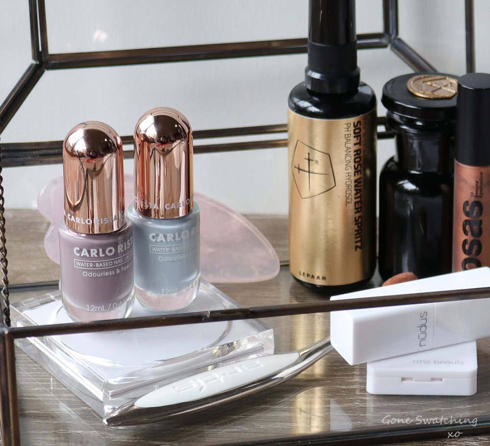 Carlo Rista Water Based, Odourless, Peelable Nail Polish review. Light Slate Grey, Light Steel Blue. Gone Swatching xo
