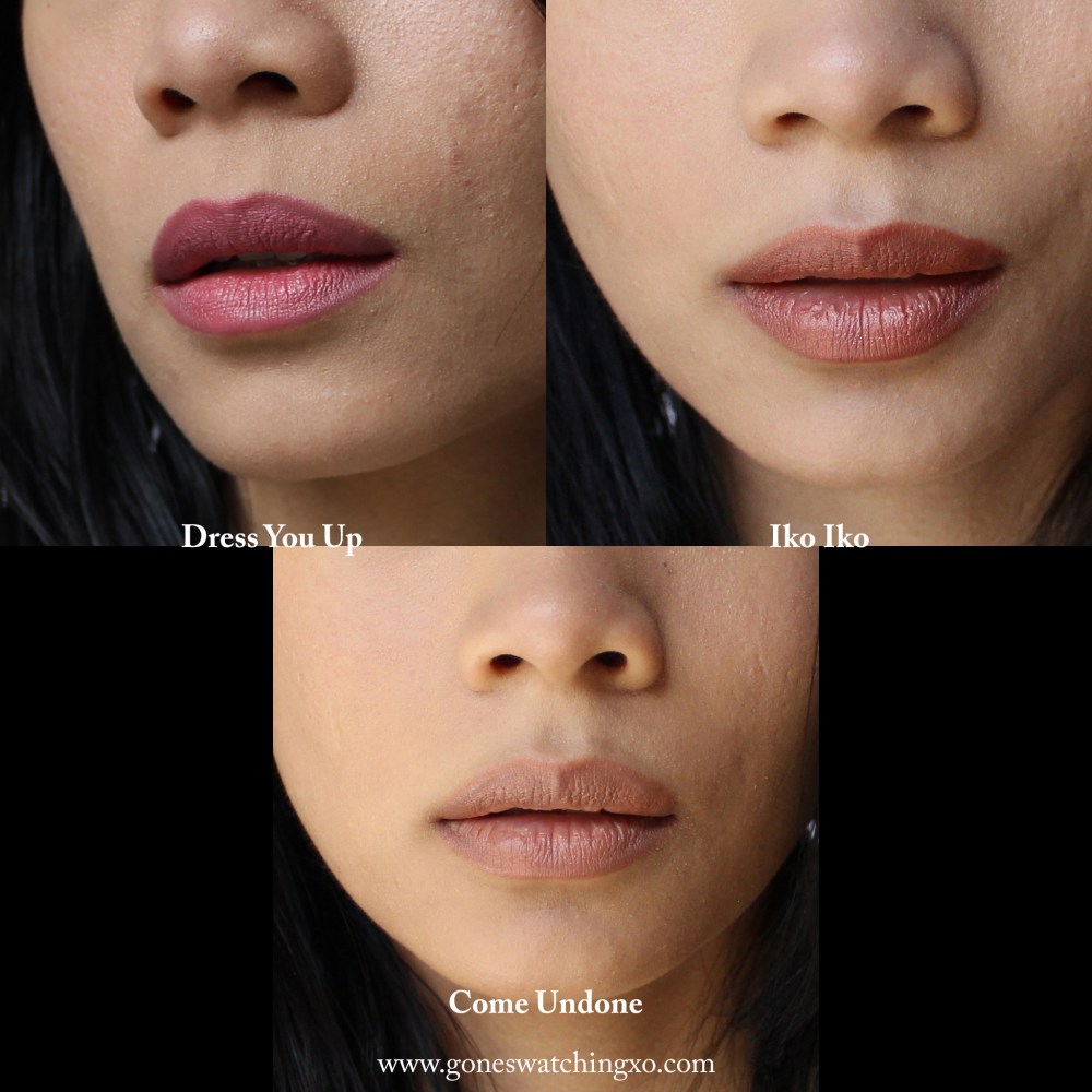 Ilia Beauty Lipstick Crayon Swatches. Dress You Up, Iko Iko & Come Undone. Australian Organic Beauty Blogger Gone Swatching xo