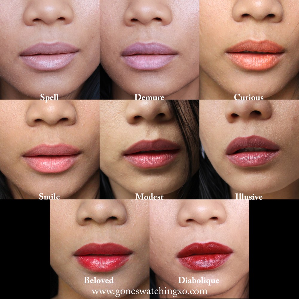 RMS Beauty Lip2Cheek Swatches. Spell, Demure, Curious, Smile, Modest, Illusive, Beloved & Diabolique. Australian Organic Beauty Blogger Gone Swatching xo