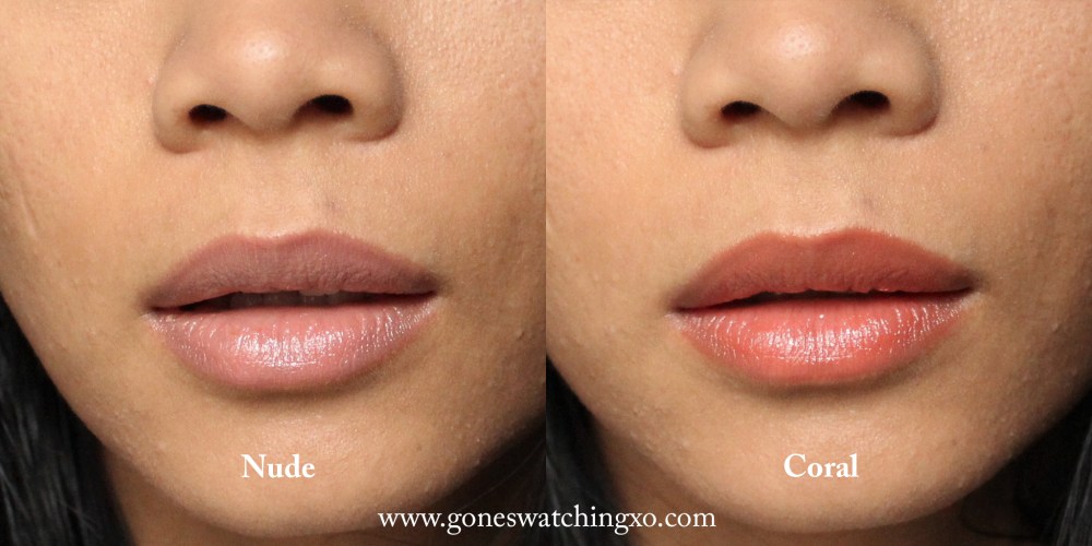W3LL People Nudist Colour Balm Swatches. Nude & Coral. Oraganic Beauty Blogger Gone Swatching xo