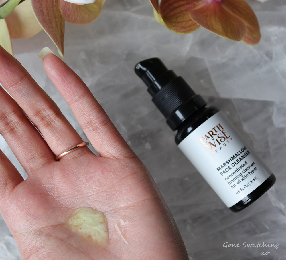 Earthwise Beauty Skincare Review. Marshmallow Face Cleanser. For allergies, psoriasis, eczema &amp; light makeup removal. Gone Swatching x