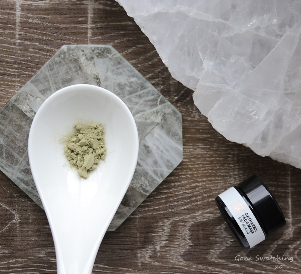 Earthwise Beauty Skincare Review.Catharsis Face Mask. For acne prone, mature skin, rosacea, psoriasis &amp; eczema. Gone Swatching x