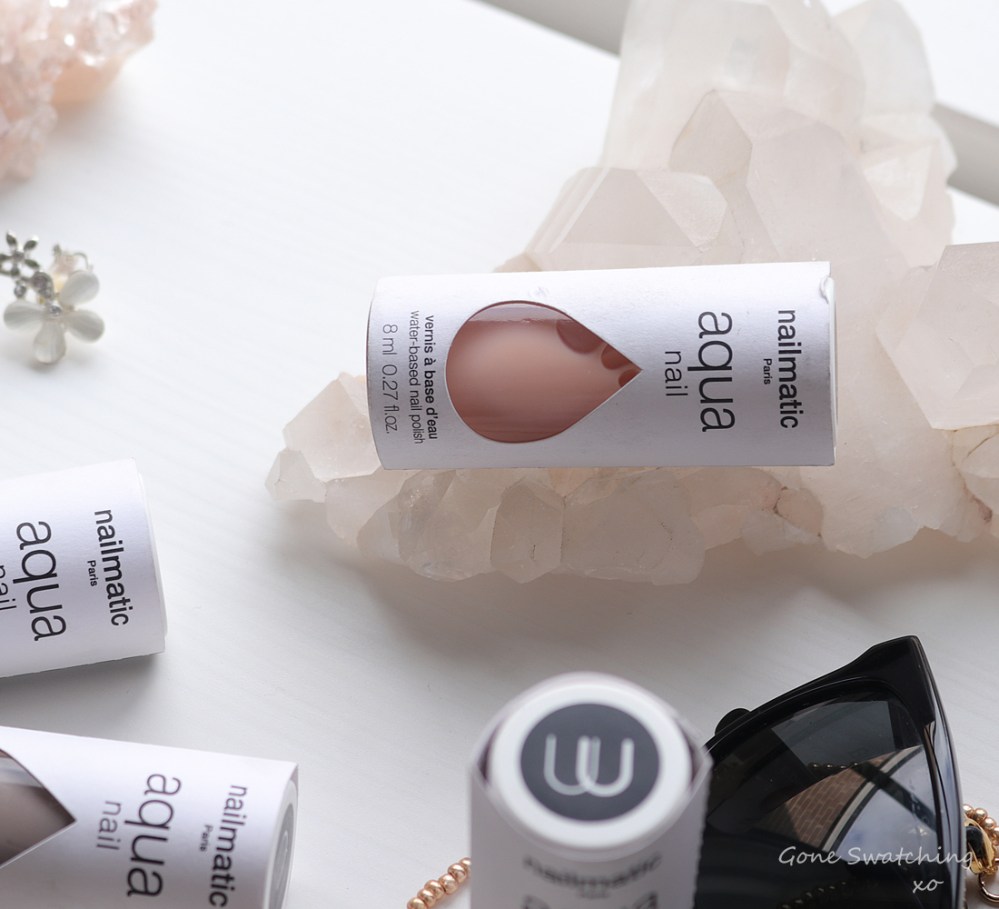 Nailmatic Aqua Nail Polish Review &amp; Swatches. Anzu. Water based, odour free Nail Polish. Green Beauty Blogger Gone Swatching xo