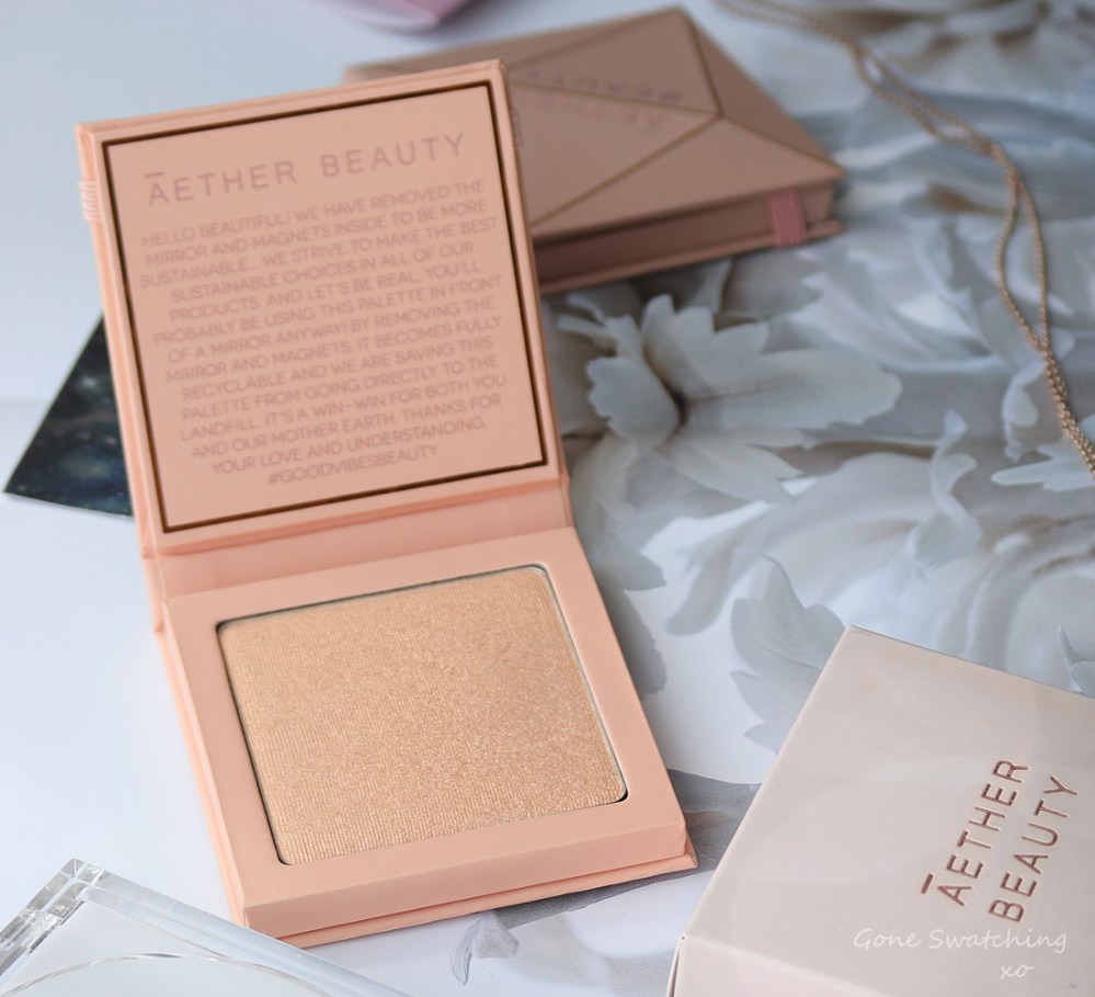 Athr Beauty Sustainable &amp; Low Waste Beauty. Supernova Crushed Pink Diamond Highlighter Swatches &amp; Review. Gone Swatching xo