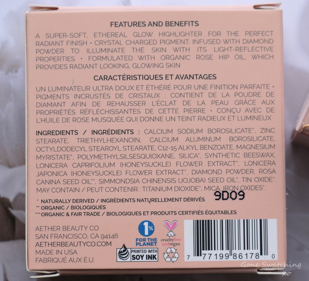 Athr Beauty Sustainable &amp; Low Waste Beauty. Supernova Crushed Pink &amp; Pure Diamond Highlighter Review &amp; Ingredients. Gone Swatching xo