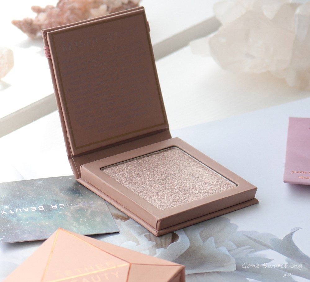Athr Beauty Sustainable &amp; Low Waste Beauty. Supernova Crushed Pure Diamond Highlighter Swatches &amp; Review. Gone Swatching xo