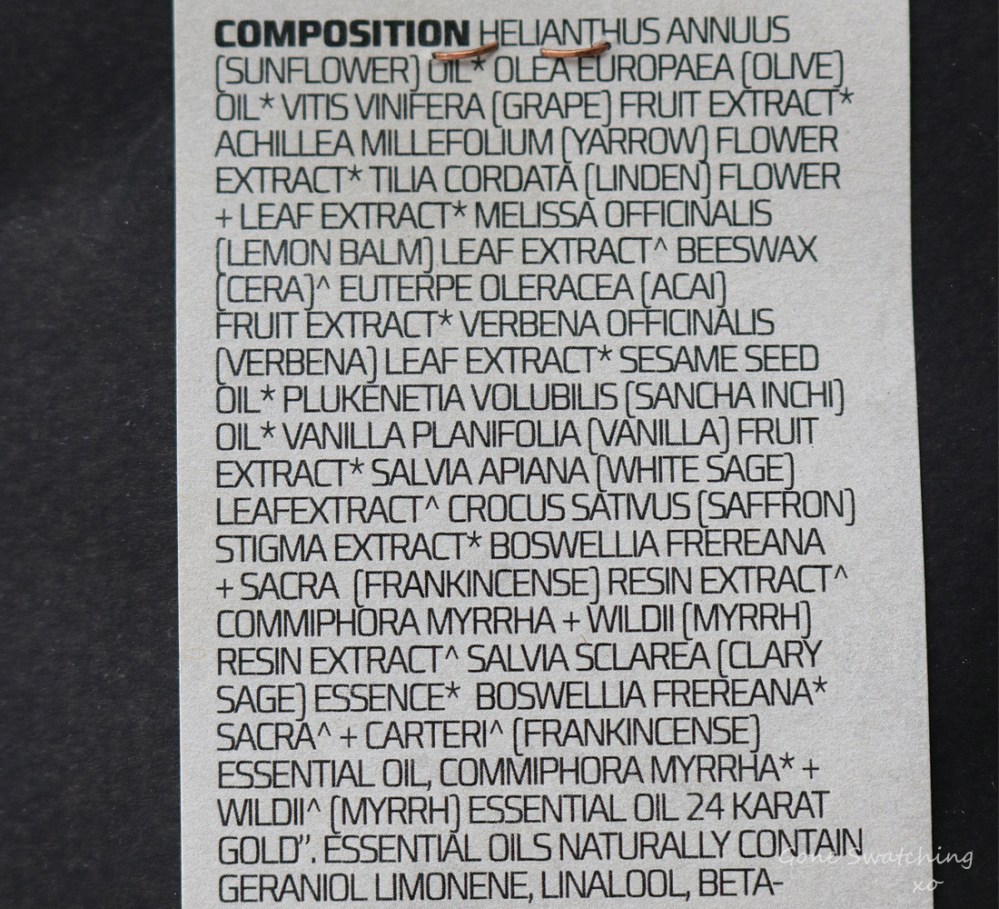 Lepaar Skincare Review. Serenity Evening Balsam Ingredients. Green Beauty Blogger Gone Swatching xo