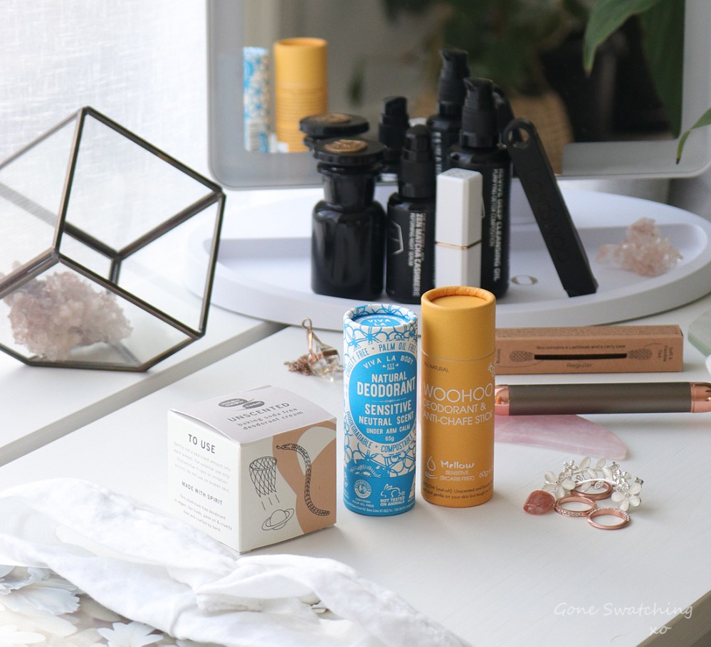 My List of Organic, Natural, Non-toxic, Fragrance Free &amp; Unscented, Aluminim Free, Low &amp; No Waste Deodorant. Green Beauty Blogger Gone Swatching xo