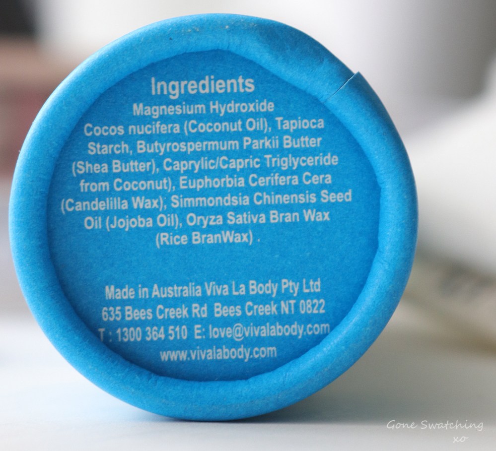 Viva La Body Natural Deodorant Sensitive Review &amp; Ingredients. Battle of the Low, No waste Natural &amp; Fragrance Free Deodorant. Gone Swatching xo