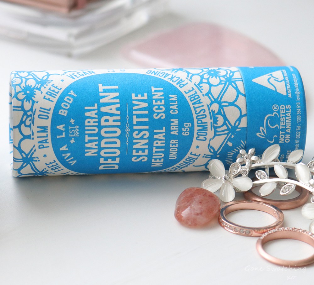 Viva La Body Natural Deodorant Sensitive Review &amp; Try on. Battle of the Low, No waste Natural &amp; Fragrance Free Deodorant. Gone Swatching xo