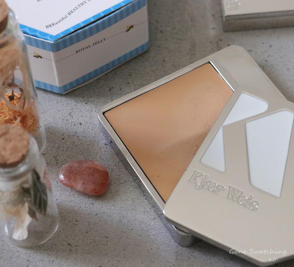 Best Repurchased &amp; Empties Skincare &amp; Makeup of 2021. Kjaer Weis Cream Foundation Subtley. Organic &amp; Natural Beauty Blogger Gone Swatching xo