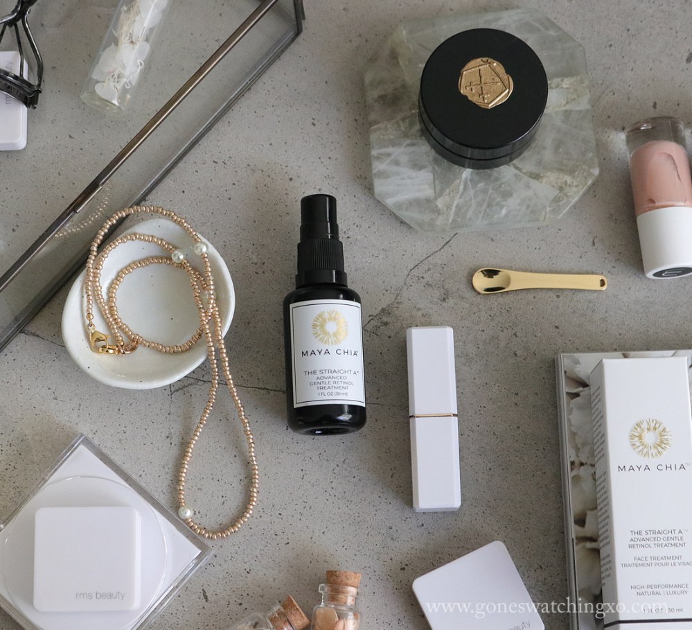 Maya Chia Skincare Review. The Straight A. Advanced Gentle Encapsulated Retinol A Serum. Green Beauty Blogger Gone Swatching xo
