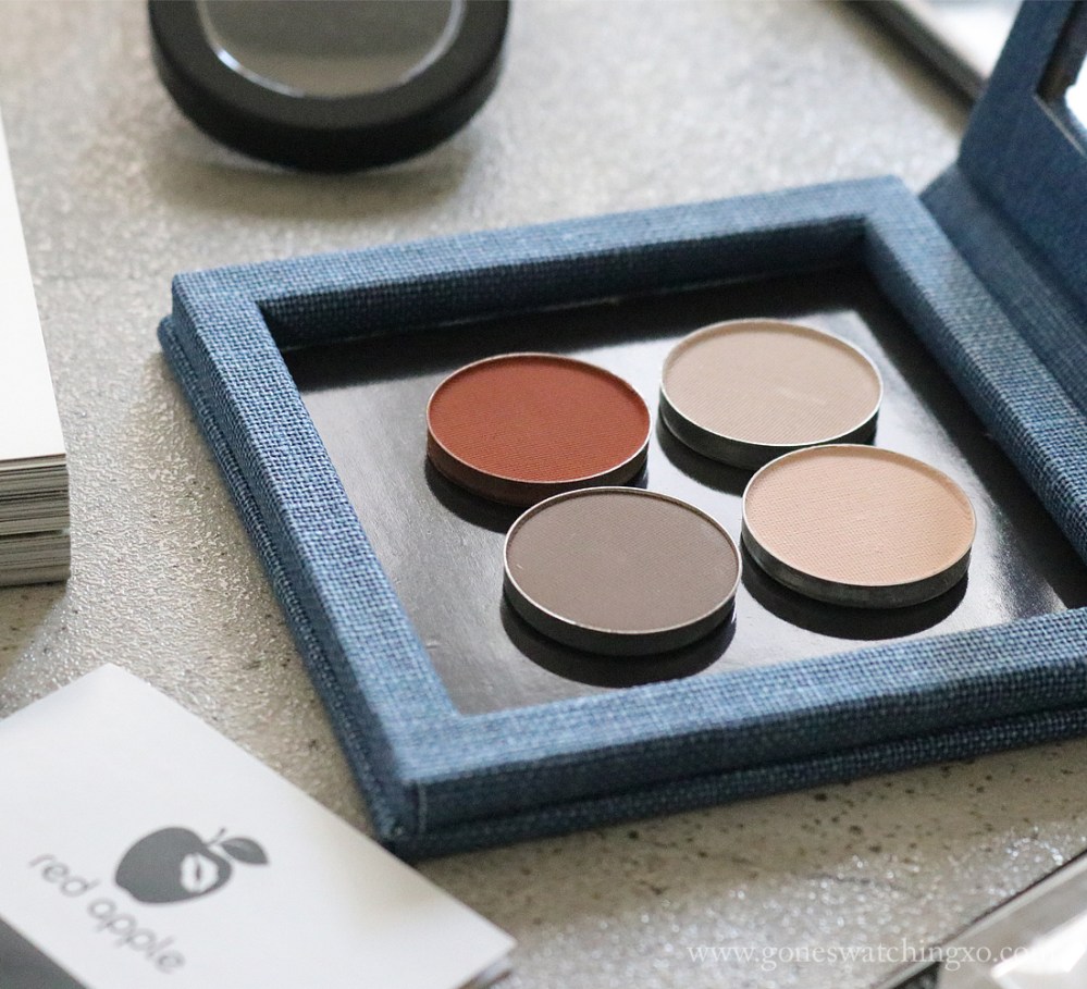 Red Apple Lipstick Matte Eyeshadow Palette for Brown Eyes Review & Swatches. Gluten free, vegan & allergen friendly makeup. Gone Swatching xo