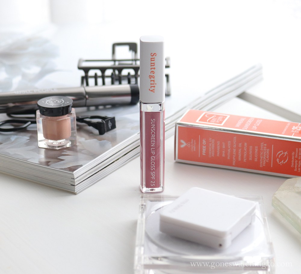 Suntegrity Sunscreen Lipgloss SPF25 Review & Swatches. Tahiti Breeze + Entire Collection swatched on Asian, Medium Skin tone. Gone Swatching xo