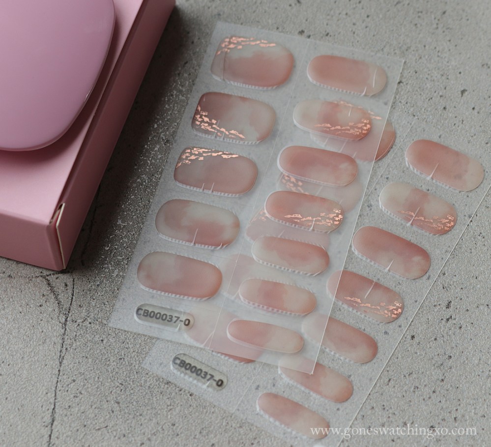 Zinipin Semi-Cured Gel Nail Wraps Review &amp; Try On. Elegant Beige. Manicure. Gone Swatching xo