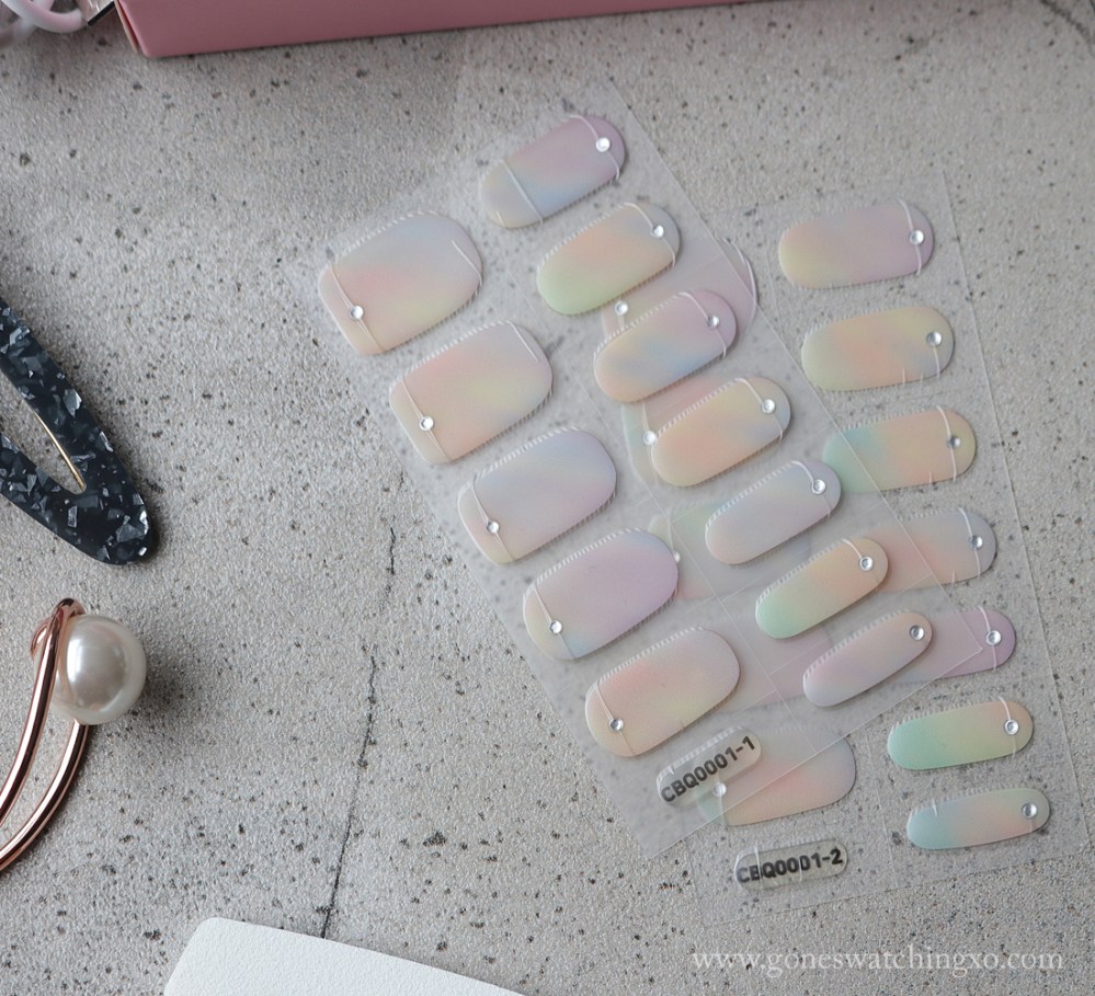 Zinipin Semi-Cured Gel Nail Wraps Review &amp; Try On. Manicure. Lovesome. Gone Swatching xo