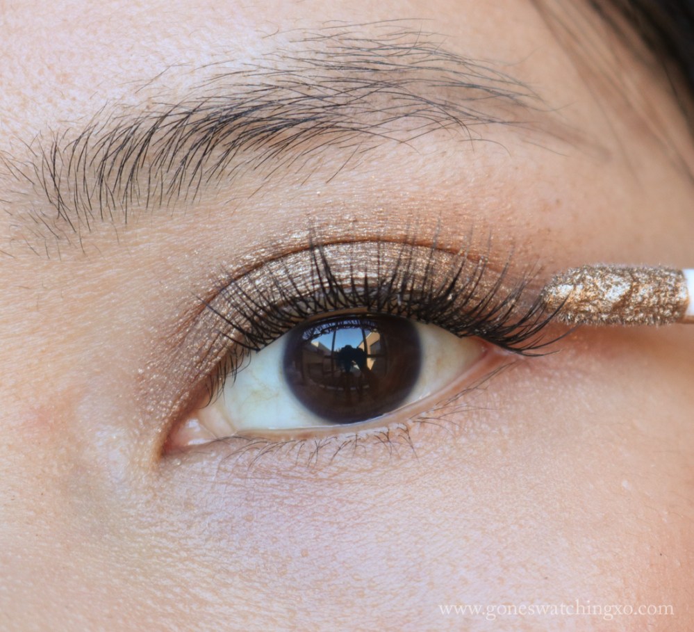 Crop Natural Bio Metal Liquid Eyeshadow Review &amp; Swatches on Asian Skintone. Gilded. Australian Clean Beauty Blogger. Gone Swatching xo