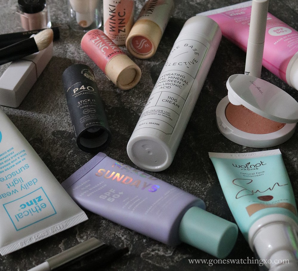 Australian natural &amp; reef safe sunscreen review &amp; swatches. Zinc Oxide, physical SPF. Gone Swatching xo