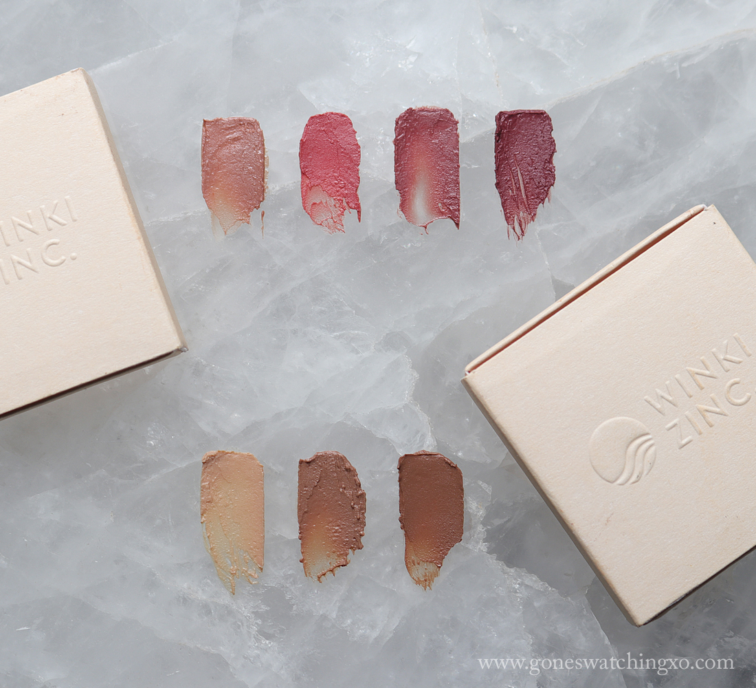 Winki Zinc Tinted Face Zinc SPF 30 Eco-stick Review &amp; Arm Swatches. All Colours. Reef safe. 3 in 1 Protect, Moisturise &amp; Tint. Palm Oil free. Gone Swatching xo